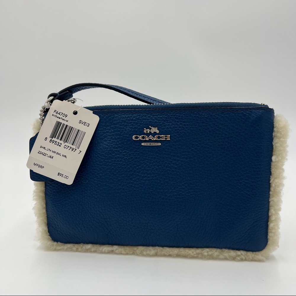 Coach Leather Wristlet Clutch Style Purse